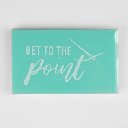 Magnetic needle, 11 × 6.5 cm, inscription mix, turquoise color-6