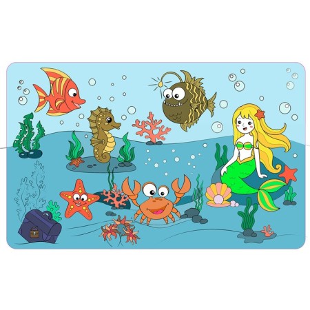 Magar-coloring reusable "Water World"