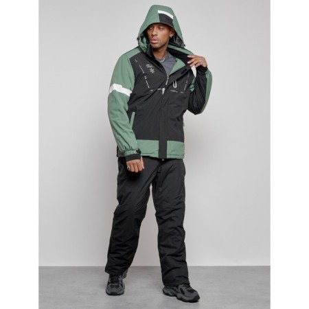 Ski costume men's winter, size 48, khaki color-4