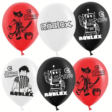 Shar Latex 12 "Roblox" Happy Birthday! ", 25 pcs.