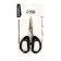 Chancellery scissors 11.7 cm office plastic handles, euro suspension