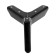 Furniture support Cappio OP05, h = 100 mm.11.5*11.5, matte black color