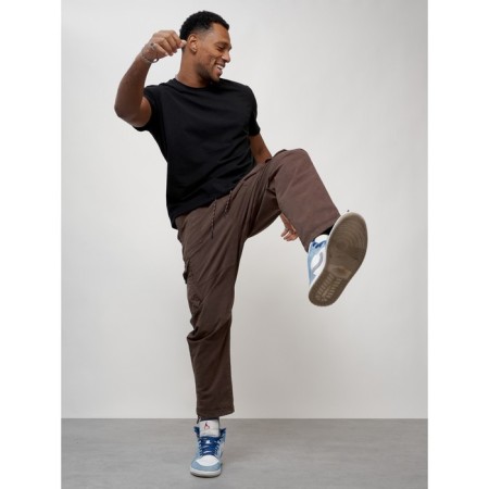 Cargo jeans men, size 46-48, brown color-8