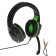 Ritmix RH-560M Gaming headphones, game, full-size, microphone, 3.5mm, 1.8 m, black and green