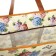 Household bag without fastening, beige color