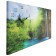Carty clock is wall-mounted, on canvas, interior, silent "forest waterfall", 40 x 76 cm