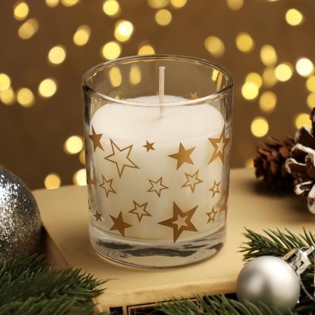 Aromatic New Year's candle in a glass "Winter Forest"-2