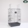 Birds Cage "Pigzon" No. 104-B, collapsible, 2 sections, 58 x 40 x 88cm, gray