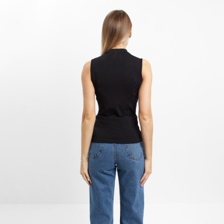 T -shirt female, black color, size 44 (m)-5