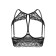 Erotic Brahlett Erolata Sandra with open breasts lace, black (50-52)