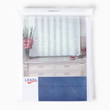 Curtain without curtain tape 160x170cm, art.r. m263, white, PE 100%-5