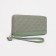 Women's wallet with lightning, green color