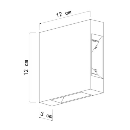 Facade lamp Arte Lamp Algol A1445al-4BK, LED, 4x1 W, 3x12x12 cm, 100 lm, black-6
