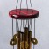 Wind Music Metal "Fan" 4 tubes 5 bells 60x8.3 cm