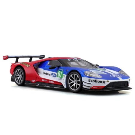Racing machine BBURAGO 2017 Ford GT, DIE-CAST, 1:32, red-blue color-2