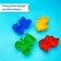 Set for playing sand, 8 molds, scoop, watering can, rake, Mix colors