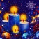 Package Gift New Year Laminated "candles", 23 x 17.8 x 9.8 cm.