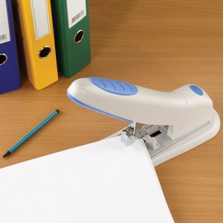 Stapler Powerful No. 24/6 - 23/24 200 L Brauberg "Horn" by ergon, gray -blue-8