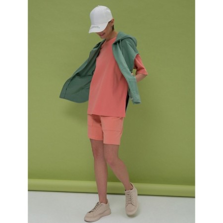 Female T -shirt, size s, peach color-5