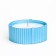 Candle "Oval" in a candlestick with narrow faces, 9x6.5x4cm, blue