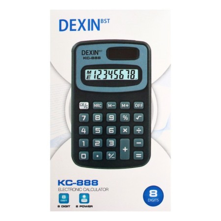 Pocket calculator with cover 8 - discharge, KC - 888, works on battery (AG 10 tablet)-9