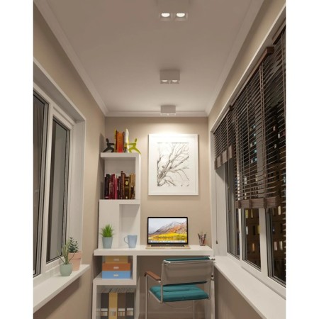 DK3085-WH overhead light lamp for a change of lamp SORO, IP20, 15W, GU5.3, LED, white/white-1