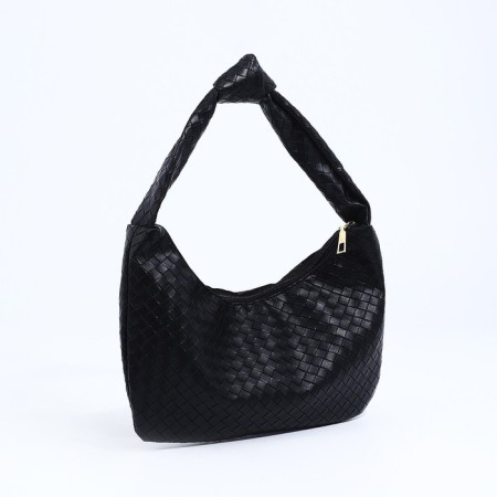 Bag-baget with a zipper, black color-3