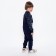 Sports suit (sweatshirt, trousers) for a boy, color blue camouflage/dark blue, height 128 cm (34)