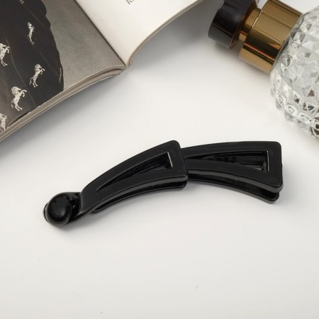 Hair banana "Classic" geometry, 10 cm, black
