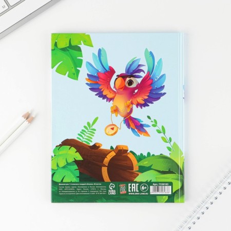 School Diary 1-4 Grade "September 1: Pirate", solid cover 7BC, glossy lamination, 48 sheets-8