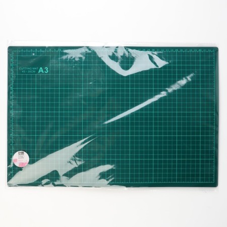 Mat for cutting, three -layer, 45 × 30 cm, a3, green color-2