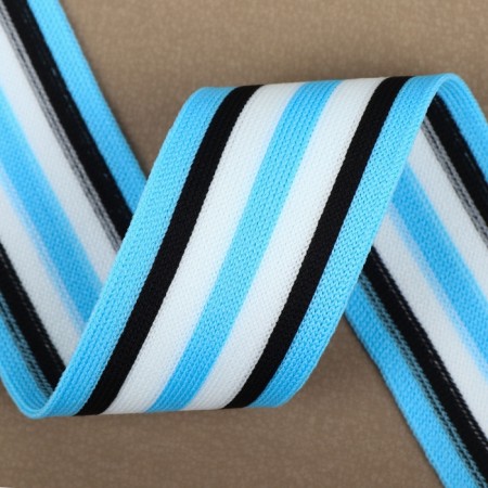 Braid knitted lamps 40 mm, 9.1 ± 0.5 m, blue/black/white color-1