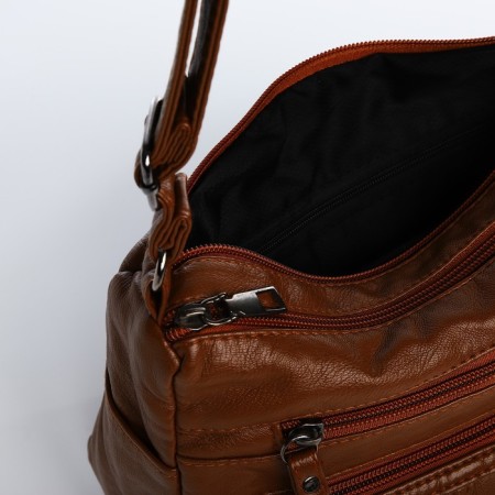Love bag with lightning, brown color-4