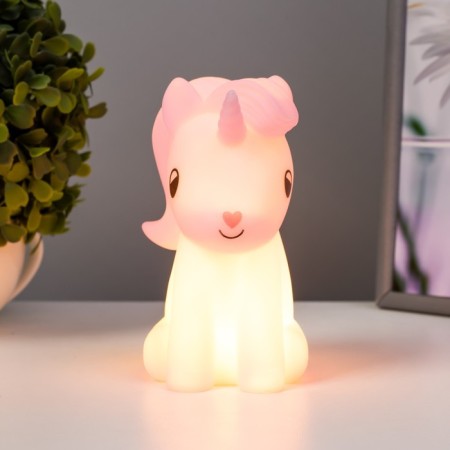Nightmare cute LED unicorn from batteries mix 6.5x8.5x12 cm Risalux-2