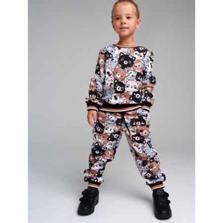 Kit for girls: sweatshirt, trousers, height 116 cm