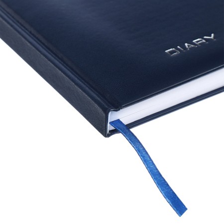 Leduced Diary A5, 160 sheets, Attomex. Orion, solid boumvinyl cover with foam rubber, liesse, block 70 g/m2, blue-3