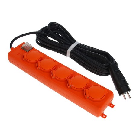 Excumber Universal U10-026, 5 outlets, 10 m, 16 A, IP-44, with salary, kg 3x1.5