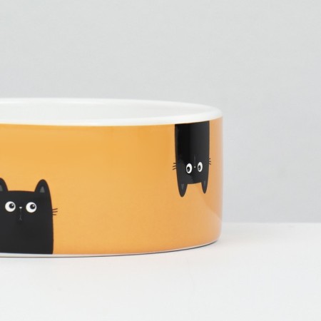 Ceramic "surprise" 230 ml 12.5 x 4.5 cm, yellow-4