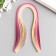 Strips for quilling 100 strips density 120 grams "Pink gradient" w. 0.5 cm dl. 39 cm