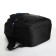 Young backpack from textiles with lightning, 5 pockets, black/blue color