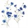 A set of napkins for setting the table “von with cornflowers”, rectangular, size 32x46 cm, 4 pcs