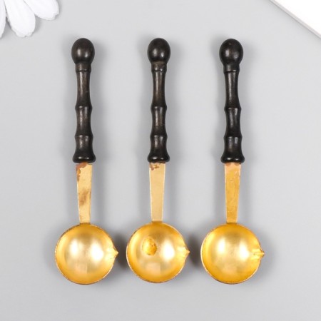 Spoon for melting waxy metal, tree 6 g 9.6x2.5 cm-4