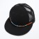Women's cap with a straight visor "cool", black color, mesh, rr 56, with beads