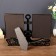 Photo frame plastic in 2 photos 10x15 cm "Anchor" Dark Gold 23x29 cm