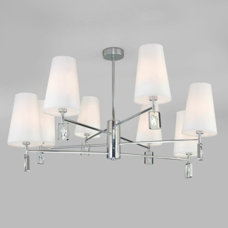 Classical chandelier with lampshades Milazzo, 40W, E14, 90x90x50.5 cm-1