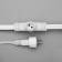 Garland "Curtain" 2 × 9 m, IP44, UMS, white thread, 1800 LED, white glow, flicker, 220 V