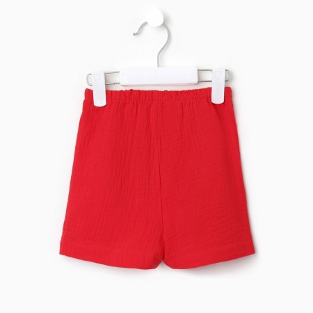 Kit for girls (blouse, shorts) minku red color, height 116-12
