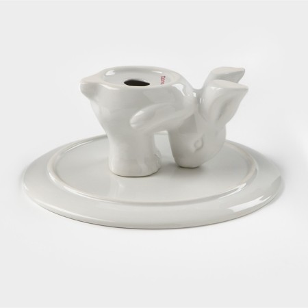 Ceramic stand for the cake "Kroll", 25 × 10 cm, white color-2