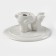 Ceramic stand for the cake "Kroll", 25 × 10 cm, white color