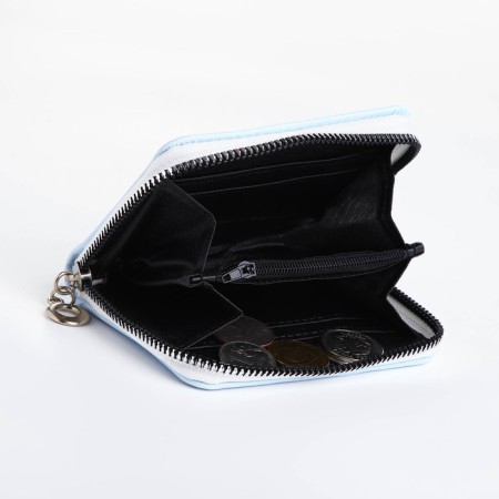 Lightning wallet, card for cards, for coins, blue color-4